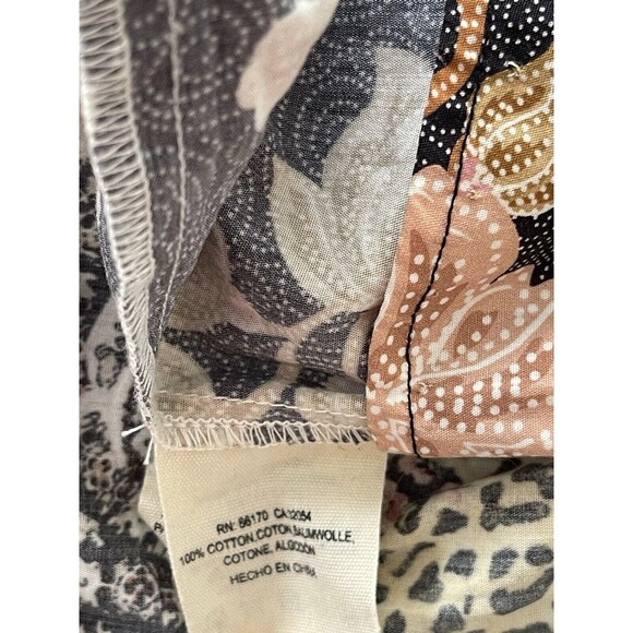 Anthropologie Kachel Dress Midi Evangeline Floral Cotton Puff Sleeve Sz 4 New - Picture 9 of 11